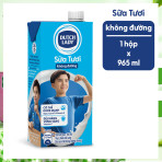 Sữa tươi tiệt trùng không đường Dutch Lady 965ml