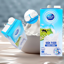 Sữa tươi tiệt trùng không đường Dutch Lady 1 lít