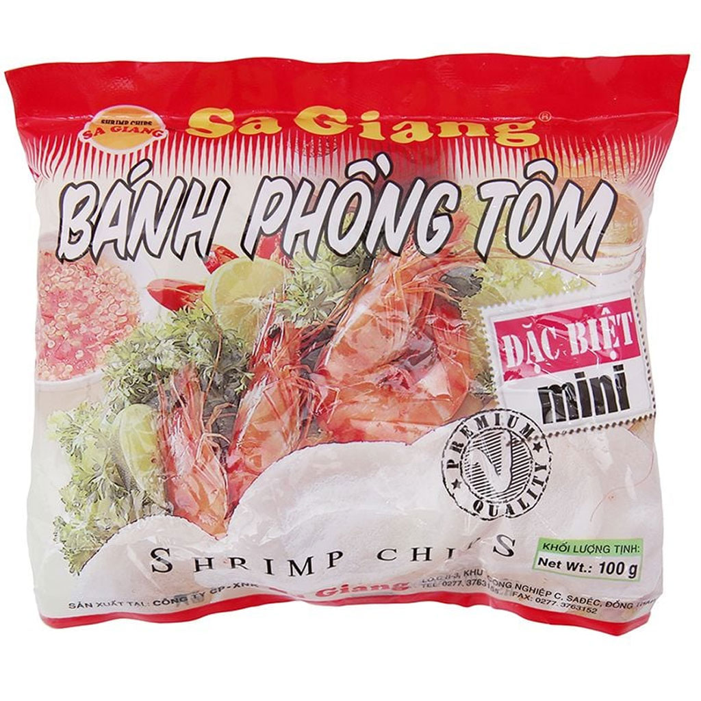 Phong Vân | Bánh phồng tôm mini đặc biệt Sa Giang 100g