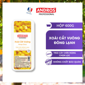 Xoài Cắt Đông Lạnh Andros Frozen Mango Dices 600g