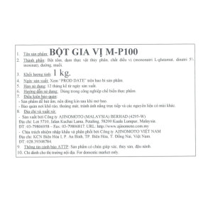 Bột gia vị M-P100 gói 1kg