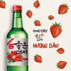 Rượu Soju Vị Dâu Good Day Strawberry Flavor 360ml