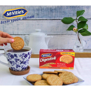 Bánh quy lúa mì nguyên cám truyền thống McVitie's Digestive Original 250g