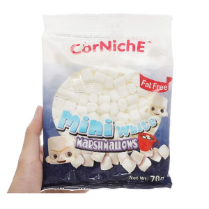 Kẹo Bông Gòn Trắng Corniche Mini White Marshmallows 70g