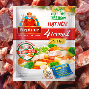 Hạt nêm Neptune 4 trong 1 vị heo gói 380g