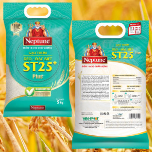 Gạo thơm dẻo đặc biệt Neptune ST25 Plus 5kg