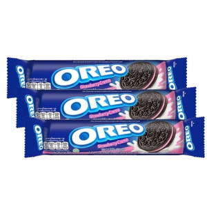 Bánh Quy Kem Hương Dâu Oreo Strawberry 119.6g