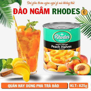 Đào Ngâm Rhodes Peach Halves in Syrup 825g