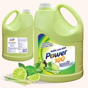 Nước Lau Sàn Power100 Tinh Dầu Chanh Sả 3.5kg