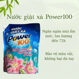 Nước Giặt Xả Power100 Hương Nước Hoa Pháp 3.2Kg