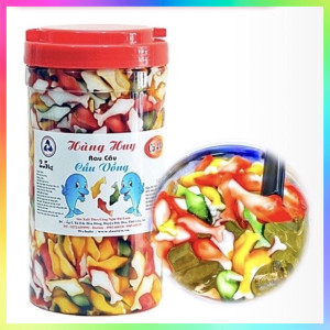 Thạch rau câu dẻo Cầu Vồng hình cá Hàng Huy 2.5kg