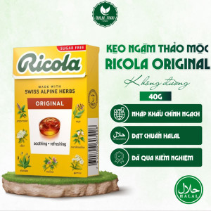 Kẹo thảo mộc không đường Ricola Original Herb 40g F184297