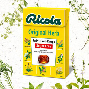 Kẹo thảo mộc không đường Ricola Original Herb 40g F184297