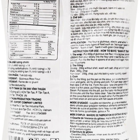 Bột nếp Vĩnh Thuận 400g