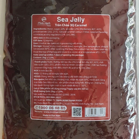 Trân Châu 3Q Caramel Minh Hạnh Sea Jelly 2kg