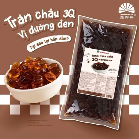Thạch trân châu 3Q đường đen Wonderful 2kg