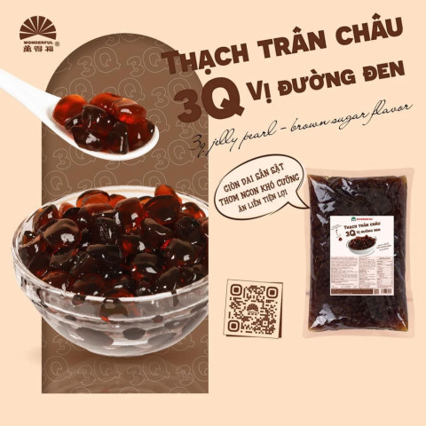 Thạch trân châu 3Q đường đen Wonderful 2kg