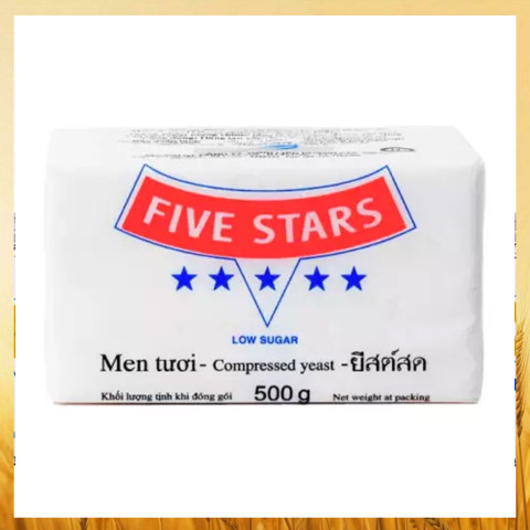 Men tươi làm bánh lạt Five Star đỏ 500g