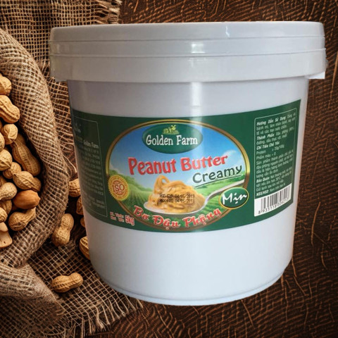 Bơ Đậu Phụng Mịn Golden Farm Xô 5Kg