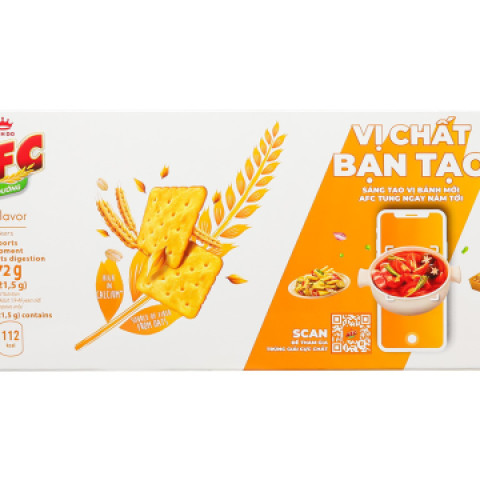 Bánh cracker AFC Dinh Dưỡng hộp 172g
