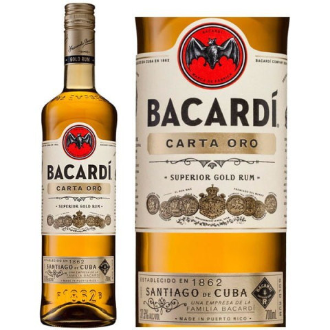 Rượu Bacardi Gold 750ml