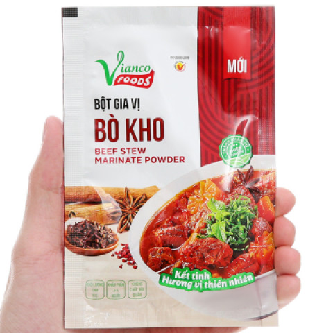 Bột gia vị bò kho Vianco Beef Stew Marinate 18g