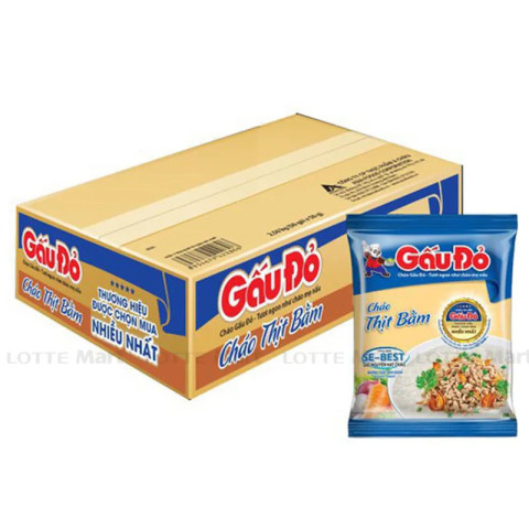 Cháo thịt bằm Gấu Đỏ 50g