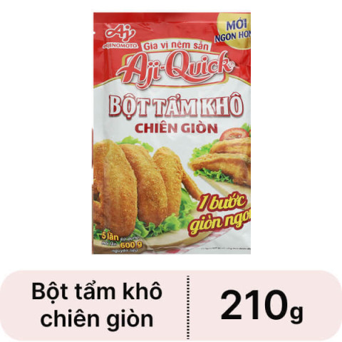 Bột tẩm khô chiên giòn Aji-Quick 210g