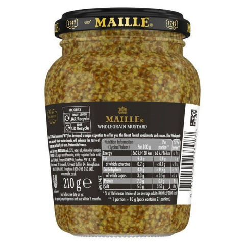 Mù tạt vàng nguyên hạt Maille 210G