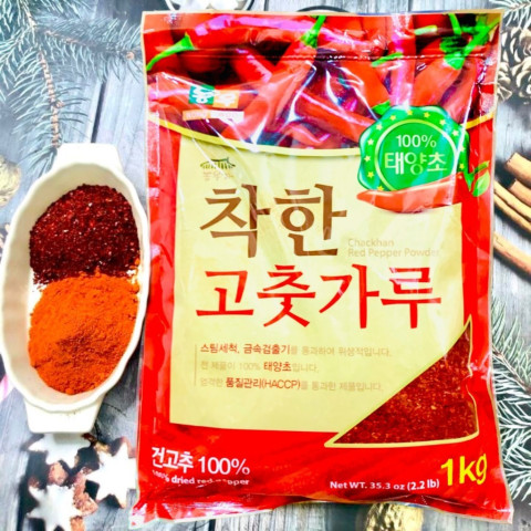 Ớt bột thô Hàn Quốc Nong Woo 1Kg