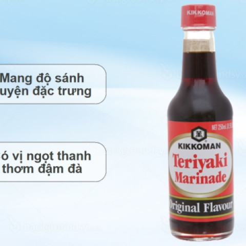Sốt tẩm ướp Teriyaki hiệu Kikkoman 250ml