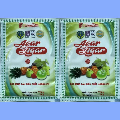 Bột thạch rau câu giòn Agar Agar 50g