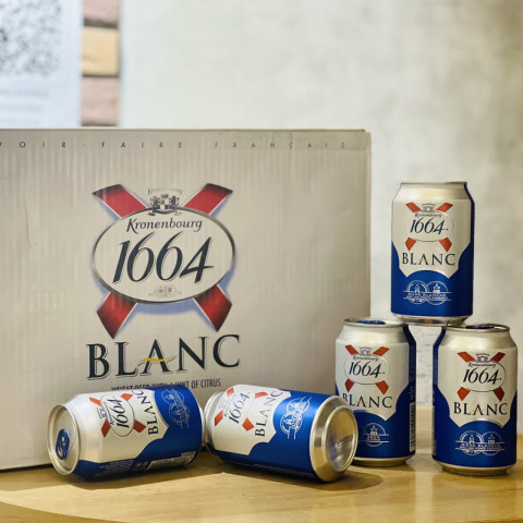 Bia Blanc 1664 lon 330ml
