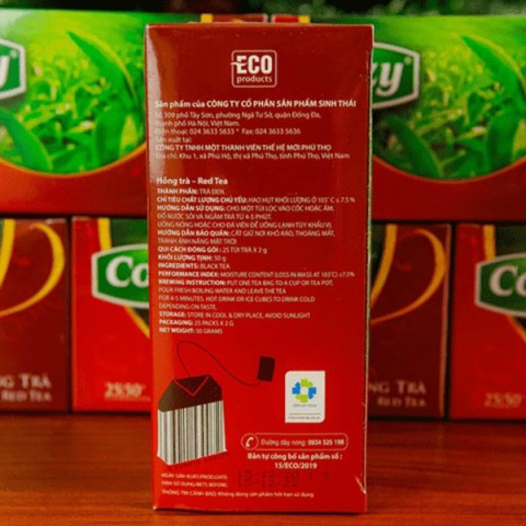 Hồng trà Cozy hộp 50g (25 túi x 2g)