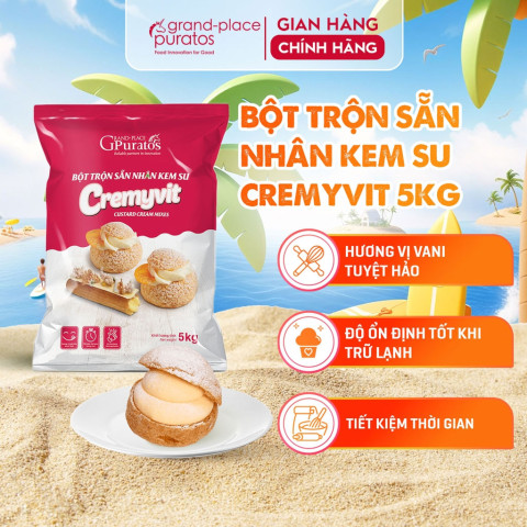Bột Trộn Nhân Kem Su Cremyvit 5 kg