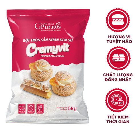 Bột Trộn Nhân Kem Su Cremyvit 5 kg