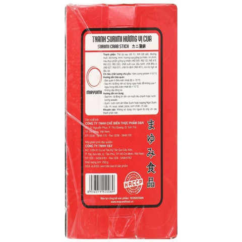 Thanh cua surimi hiệu Mayumi hộp 500g