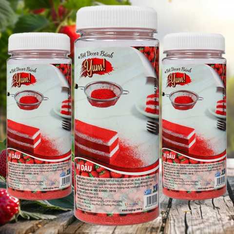 Bột decor bánh vị dâu 300g