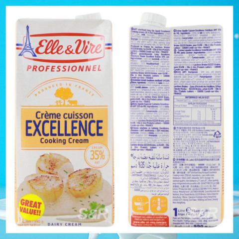 Kem sữa whipping cream Elle & Vire 1 lít