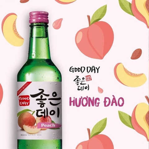 Rượu Soju Vị Đào Good Day 360ml