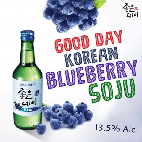 Rượu Soju Vị Việt Quất Good Day 360ml