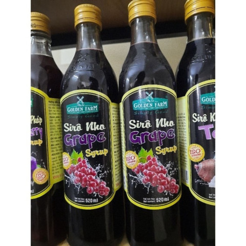 Siro nho Golden Farm Grape Syrup 520ml