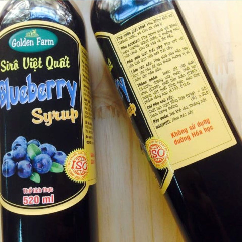 Sirô việt quất Golden Farm Blueberry Syrup 520ml