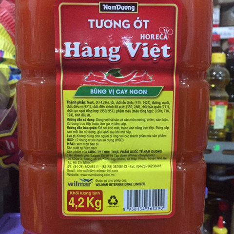 Tương ớt Hàng Việt Horeca 4.2kg
