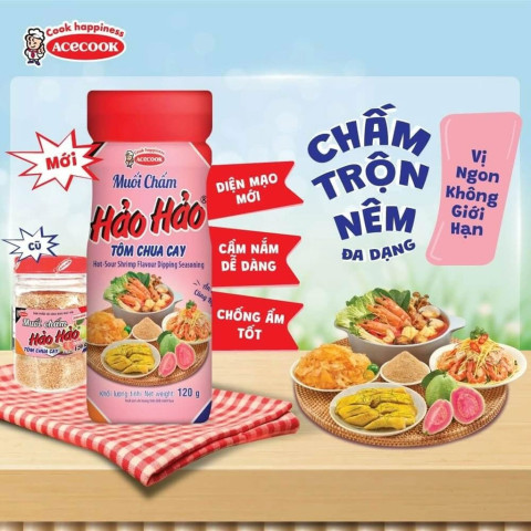 Muối chấm Hảo Hảo tôm chua cay 120g