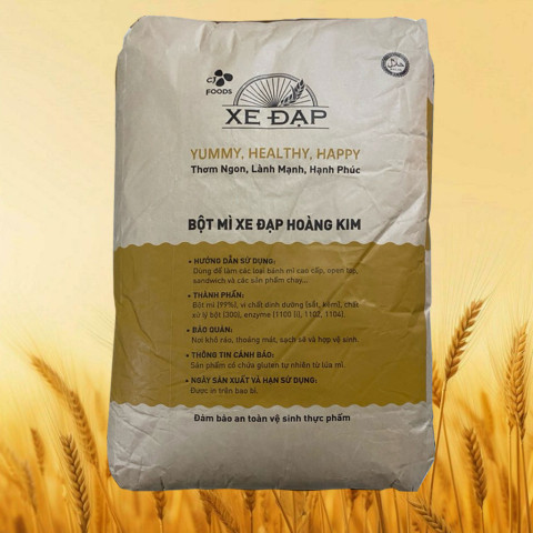 Bột mì Xe Đạp Hoàng Kim bao 25 kg