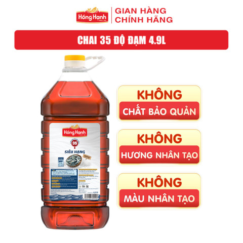 Nước mắm hồng hạnh 35N 4.9lít