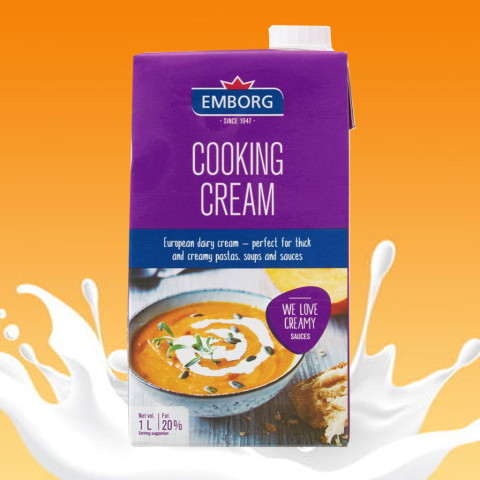 Kem nấu tiệt trùng Emborg 20% chất béo 1 lít F122863