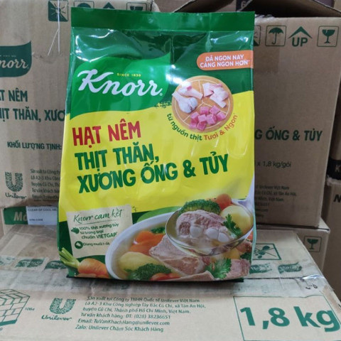 Hạt Nêm Knorr thịt thăn, xương ống và tủy 1.8kg
