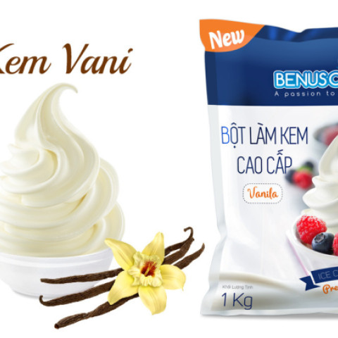 Bột Làm Kem Vị Vani BenusCream 1kg